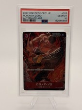 One Piece CCG OP01 Roronoa Zoro 025 JP 2022 Alt Art Foil PSA 10