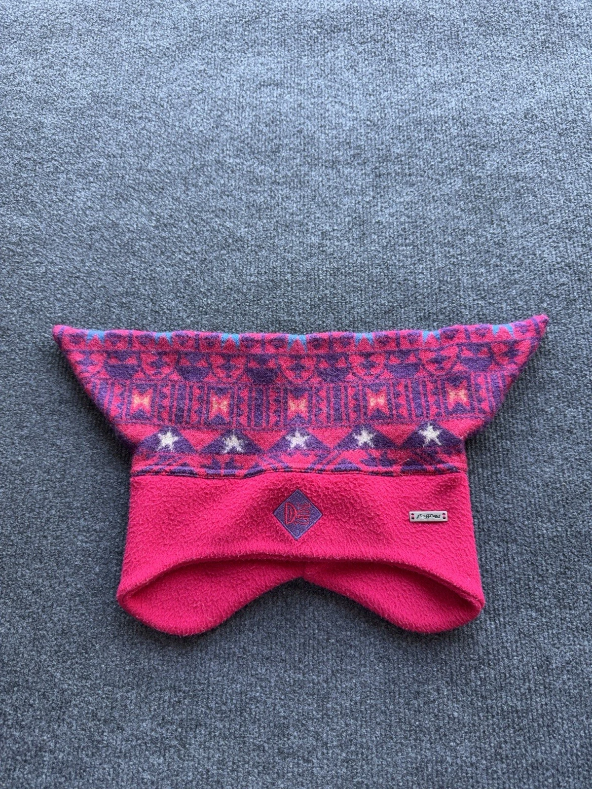 90s Retro Vintage Steffner Fleece Ski Hat Ear Flap Winter Beanie Men’s S-M Size