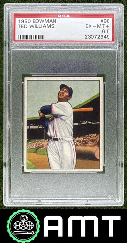 Ted Williams PSA 6.5 1950 Bowman Boston Red Sox #98 2949