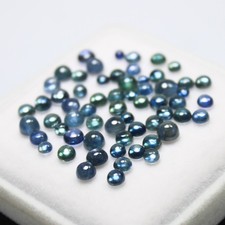 Natural Blue Sapphire Piece In Round Shape Ca...