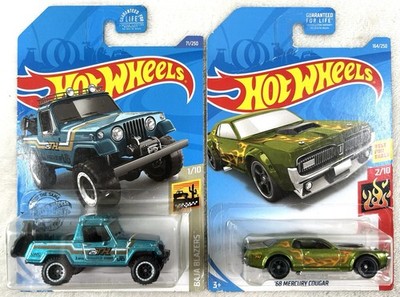 Hot Wheels Super Treasure Hunt Lot of 2 Mercury Cougar Jeepster Commando STH
