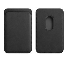 Magnetic Card Wallet Holder for iPhone MagSafe Slim Phone Pocket Case Black