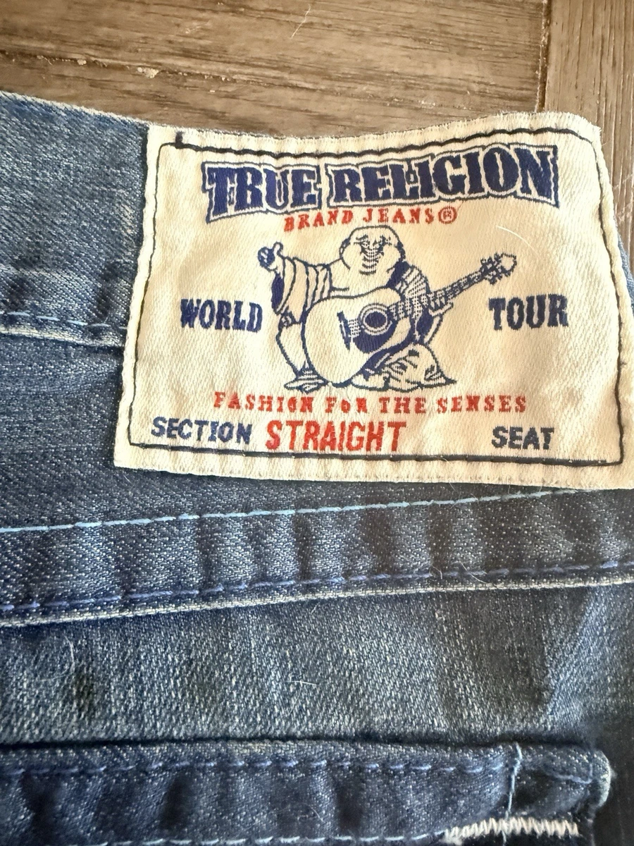 TRUE RELIGION WORLD TOUR デニム 31 True Religion - MIKEY BIG T BAGGY AF FLAP DRAGON 32IN - Dark Blue