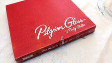 Vintage Pilgrim Glass Large 13" Round Holiday Christmas Collector Platter Plate