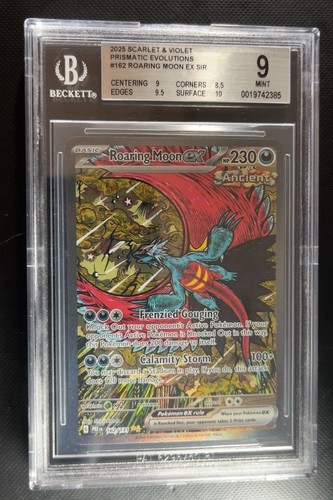 BGS 9 Roaring Moon ex #162  Prismatic Evolutions