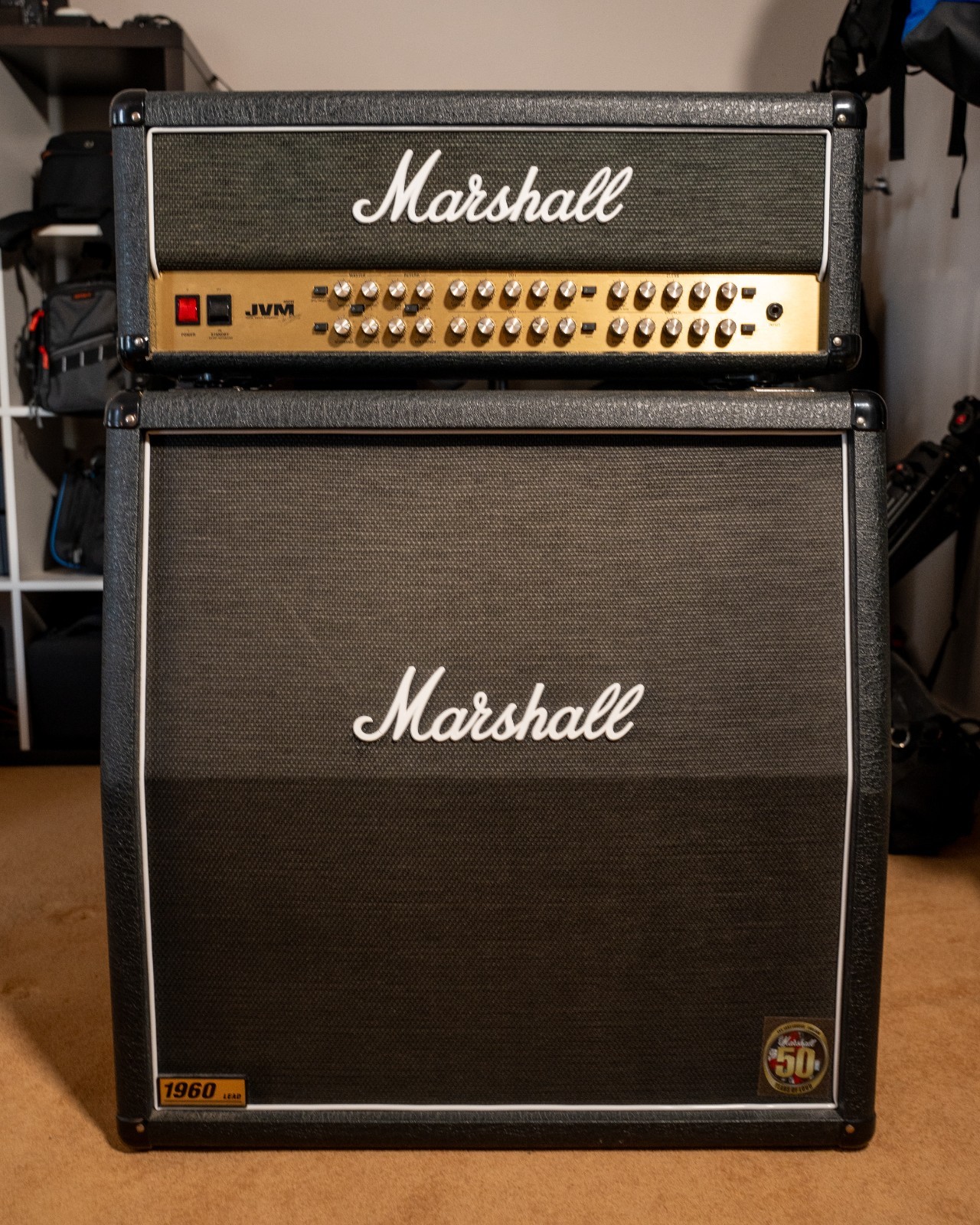 Marshall JVM410H Head w /  Marshall 1960A 4x12 Cabinet (Footswitch included)