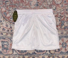 Cadets Check Out Mesh Shorts In White SZ 12/14 (28-31” Waist) NWT