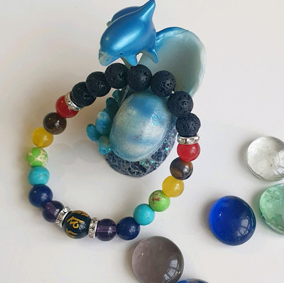 Armband, ein 7-Chakra Armband 