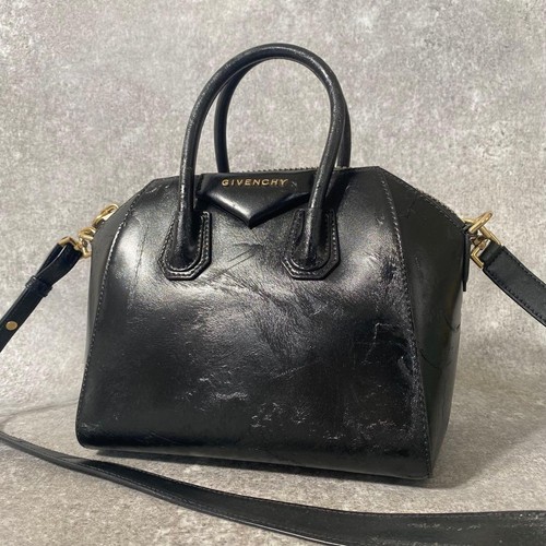 Givenchy Antigona Small Black Handbag Crossbody Used Authentic