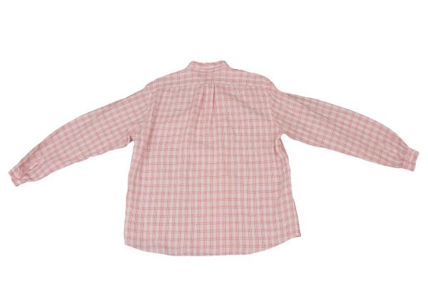 SUNSHINE+CLOUD Linen Check Button Down Shirt Size… - image 11