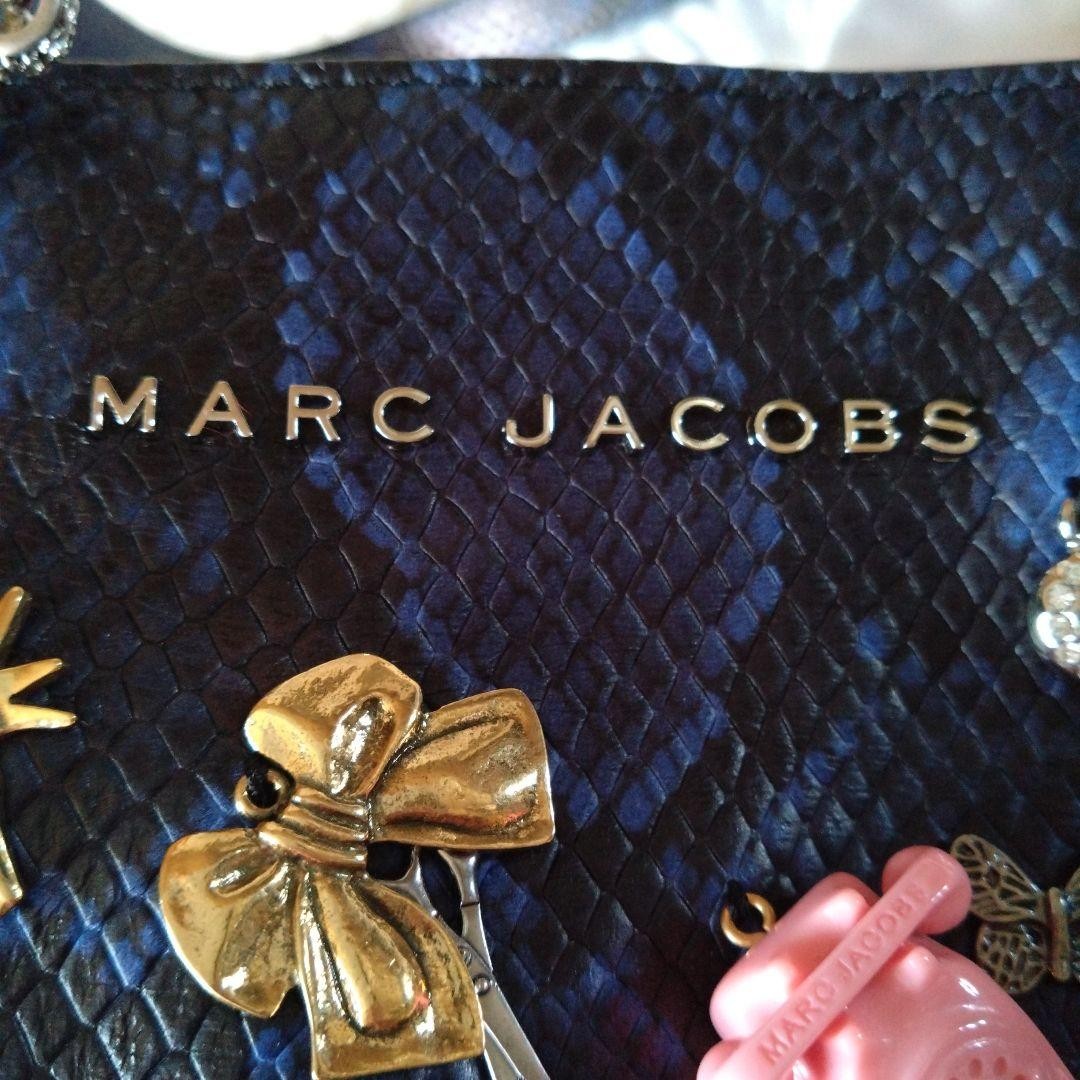 MARC JACOBS Wingman Tote Bag Python Embossed Leat… - image 17