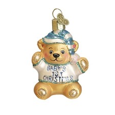 Baby Boy's First Teddy Bear Ornament