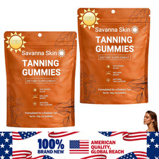 Savanna Tanning Gummies   Vitamin C  E, Astaxanthin, Beta Carotene  L