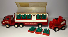 Vintage Coca Cola Semi Truck / Fork Lift / 8 Bottle Crates 1970's BUDDY L