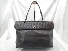 Bottega Veneta Intrecciato Tote Leather Dark Brown Bag