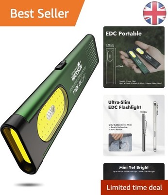 T7 Pro Compact EDC Taschenlampe - Dual Material, lange Akkulaufzeit, Stroboskopfunktion