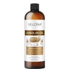 Lanolin Oil USP Grade By Velona 2 Fl Oz - 7 lb Refined Cold pressed Skin, Hair