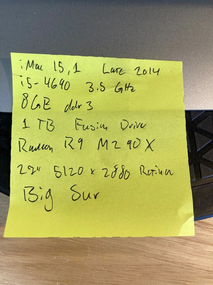 Apple iMac MF886LLA Late 2014 1TB Fusion 8GB DDR3 Radeon R9 M290X 27" Retina - Image 4 of 4