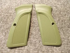 Custom Grips for Browning Hi-Power, Girsan MC P35 OEM Style Light OD Green
