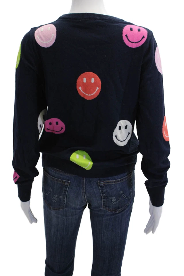 THML Unisex Dark Blue Graphic Crew Neck Long Sleeve Pullover Size M - Image 3 of 4