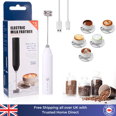 Wiederaufladbarer Elektrischer Milch-Kaffee Aufschäumer Schneebesen-Ei-Rührer Handmixer Frappe Mixer