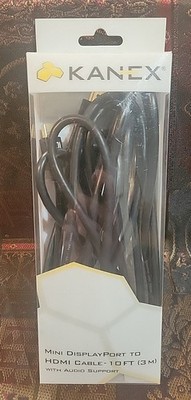 Kanex MDPHD10FT Mini DisplayPort to HDMI Cable with Audio Support 10 FT