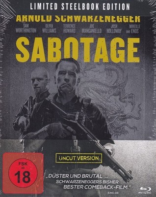 Sabotage (Limited Uncut Edition, Steelbook) (Blu-ray)