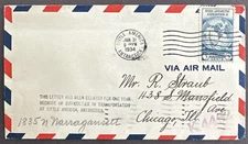 US 1934 Cover Byrd Antarctic Expedition DELAYED 1 Yr. Little America Cancel 733
