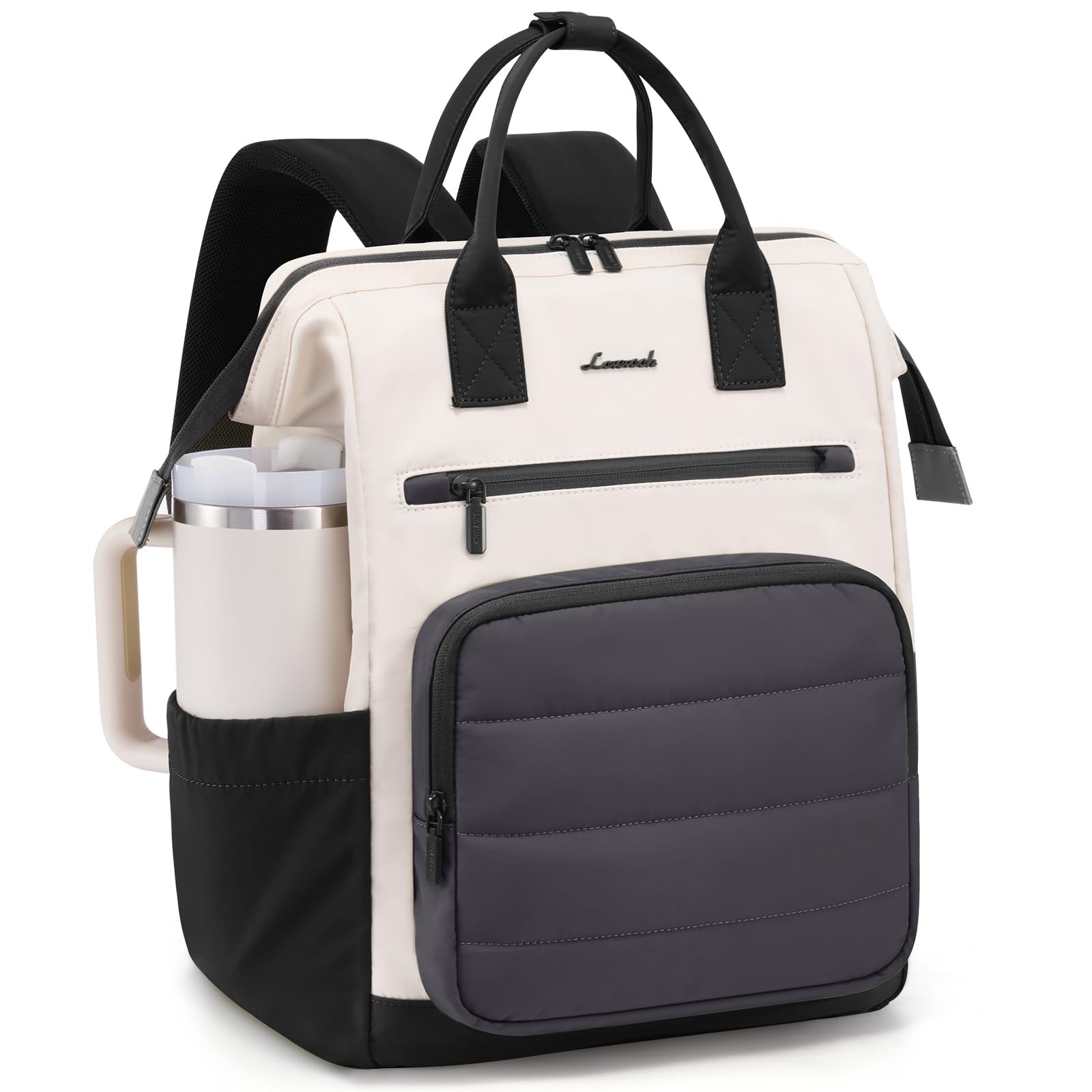 Stylish 15.6 Inch Puffer Laptop Backpack Purse for Women & Nurses