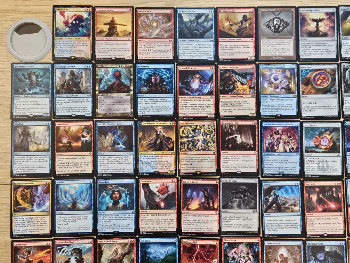 Custom Commander Deck ~ Spellstorm Surge ~ Vivi Ornitier ~ 100 Card Deck |  eBay