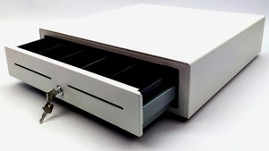 APG Vasario Cash Drawer 5 Bill x 5 Coin Lockable VB579-TW1616 16.2" x 16.4" -NRP