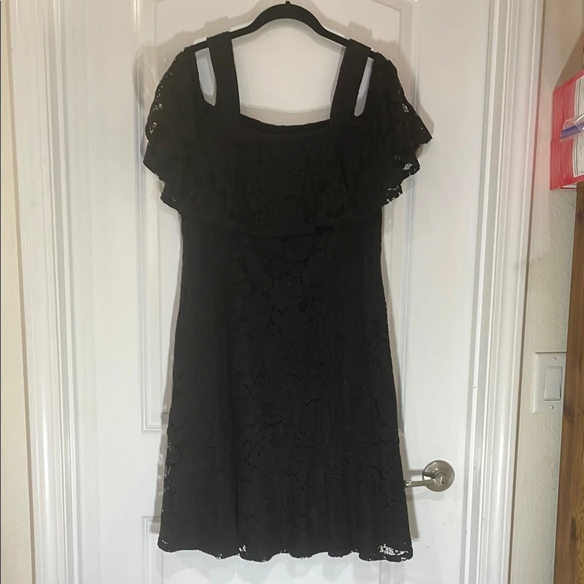red and white lace dress DEJA DRESS