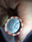 WHEAT PENNY ROLL WITH A BU 1943-D STEEL WHEAT PENNY SHOWING