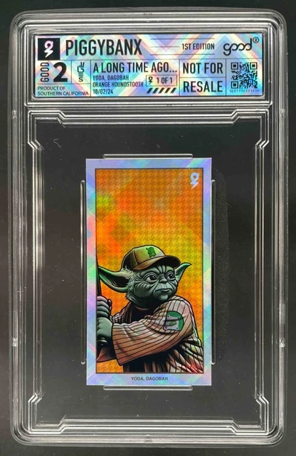 PiggyBanx A Long Time Ago Yoda, Dagobah Radiant Variant #1/1 Piggy Banx