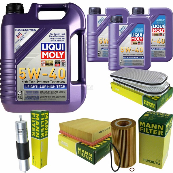 Mann Inspektionspaket 8L Liqui Moly 5W-40 FüR BMW 7Er E38 740I Il 735I 730I-image
