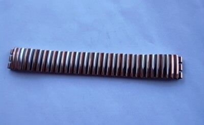 SWATCH STRAP x AUTOMATIC COPPER RUSH - SAK107 - 1993 - NEW - FLEX METAL - SMALL 