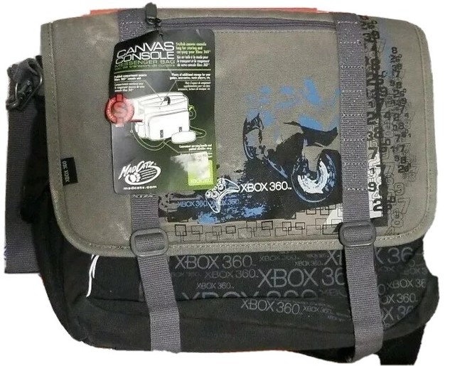 Madcatz Microsoft Xbox 360 Canvas Console Messenger Bag eBay