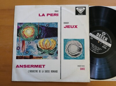SXL 2027 ED1 Dukas La Peri Debussy Jeux Ansermet Decca 1st WBg BBB 1E 1E