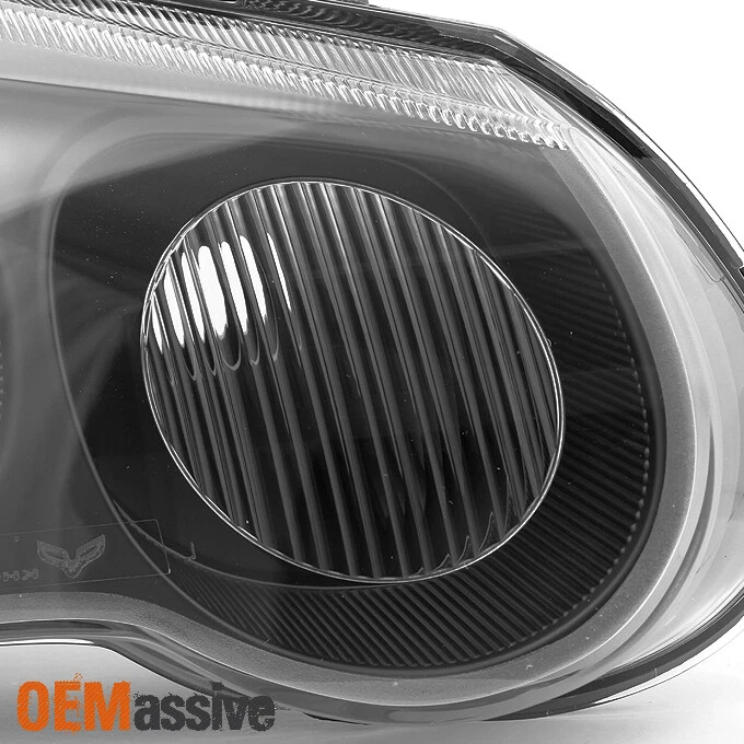Fit 04-06 Chrysler Sebring Convertible & Sedan Black Replacement Headlights Pair - Image 4 of 4