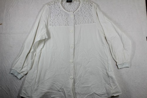 Tunic Lace Cardigan Cotton White 