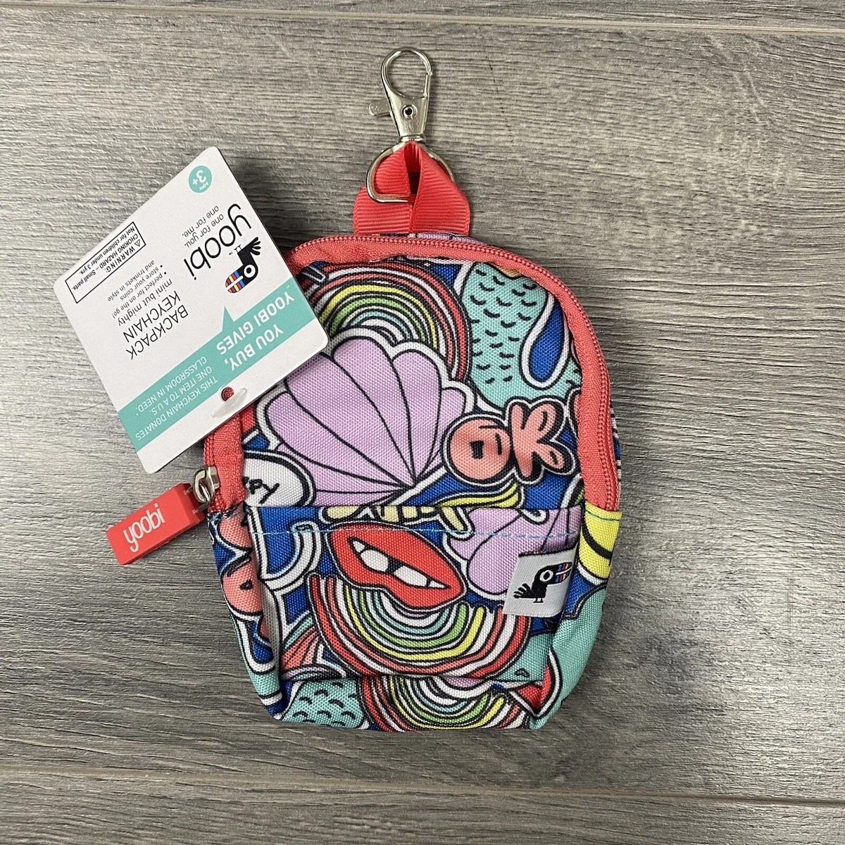 Yoobi backpack keychain discount