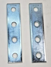 B-Line B341 4 HOLE FLAT SPLICE PLATE STRUT CONNECTOR FITTING B341ZN (QTY. 2)