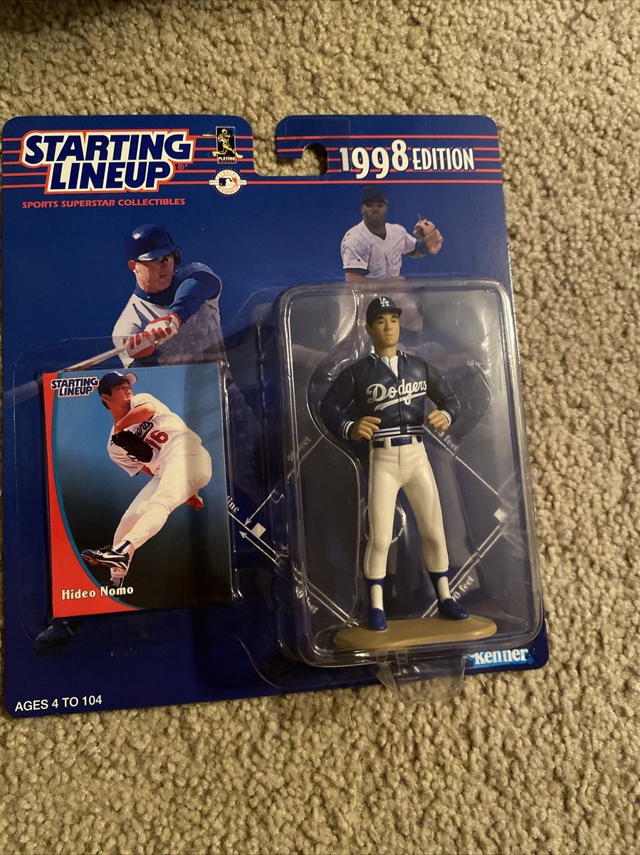 野茂英雄フィギア　Starting Lineup Hideo Nomo 1998 NEW Starting Lineup Hideo Nomo LA Dodgers 1998 Edition with