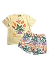 MENS 100 AUTHENTIC ROKU STUDIO 2P SET SIZE Large Short And T-Shirt Multicolor