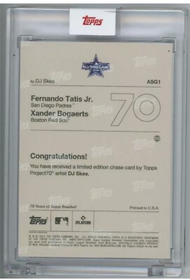 2021 Topps Project 70 DJ SKEE Fernando Tatis Xander Bogaerts FREE