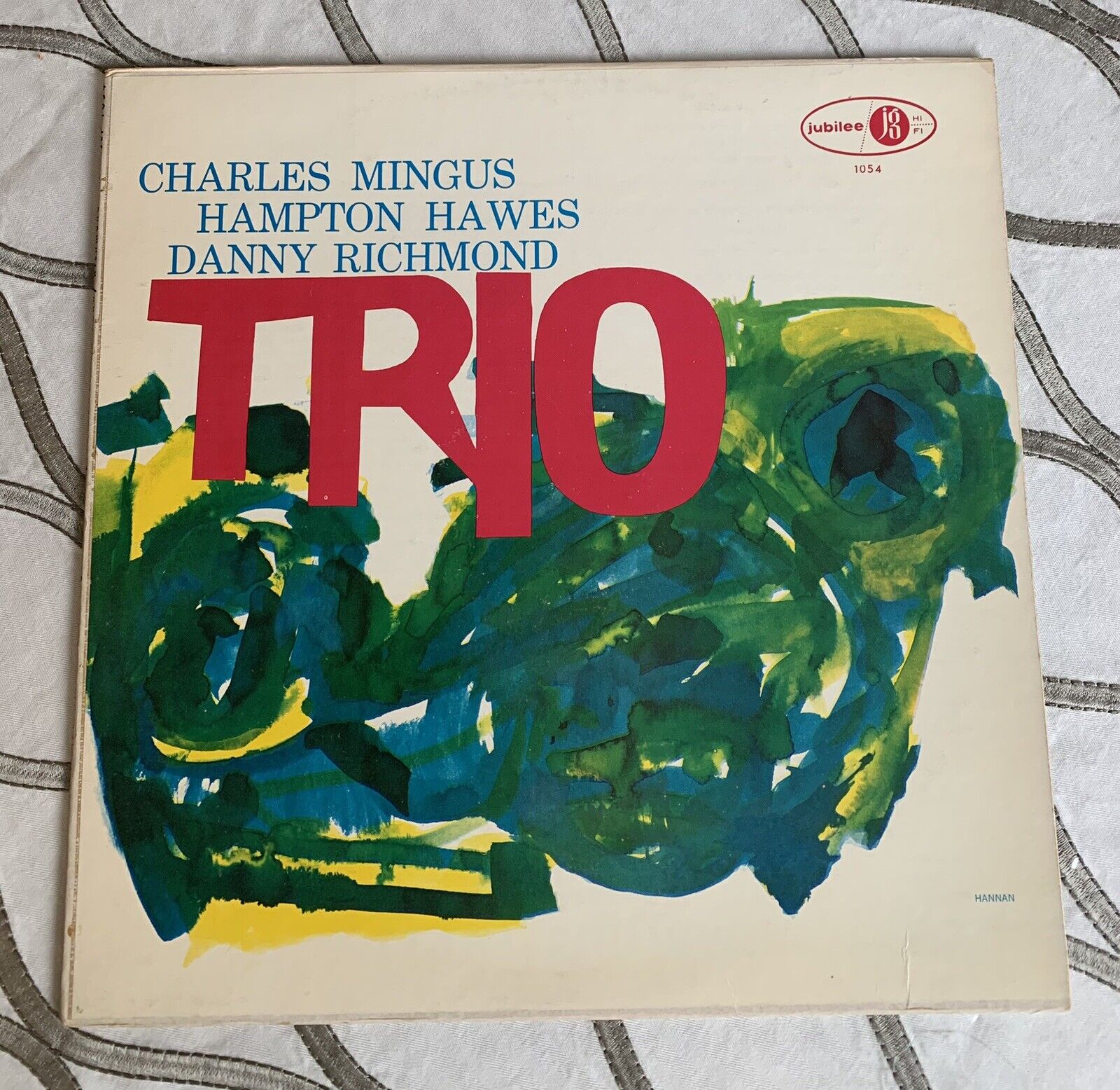 CHARLES MINGUS Trio 1959 Vinyl LP Album Jubilee 1054 JGM-1054-B BLACK LABEL VG+