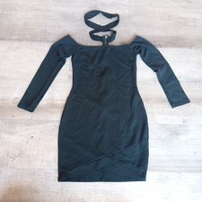The Vintage Shop Bodycon Mini Dress Green Size S/M Halter