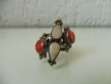 Ring, silver with beautiful stones, beautiful, old ring