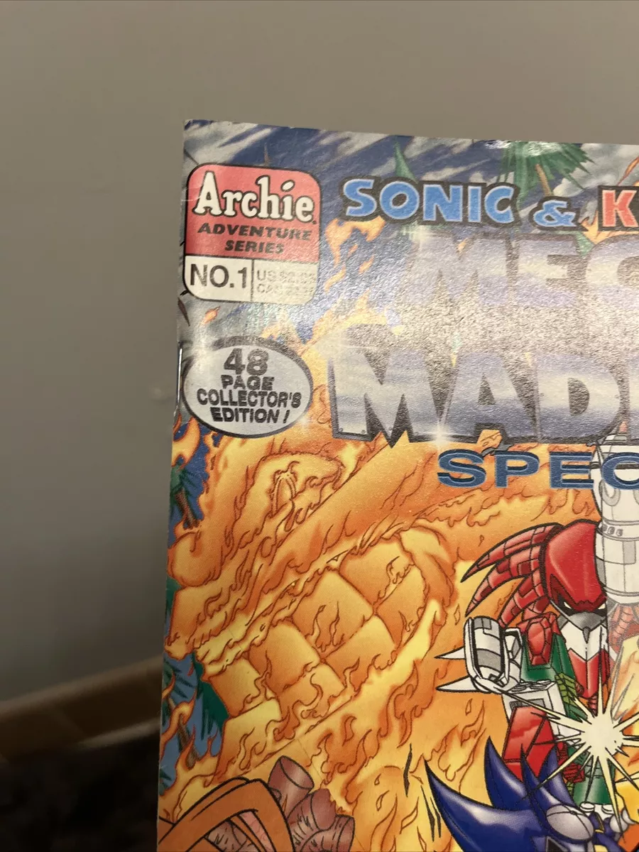 💫 SONIC & KNUCKLES MECHA MADNESS SPECIAL #1 2ND PRINT EXTREMELY RARE  Archie IDW