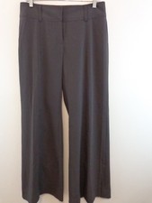 CAbi Lauren Women Long Flare Trousers Style 337 Sz 8 Grey New With Tags